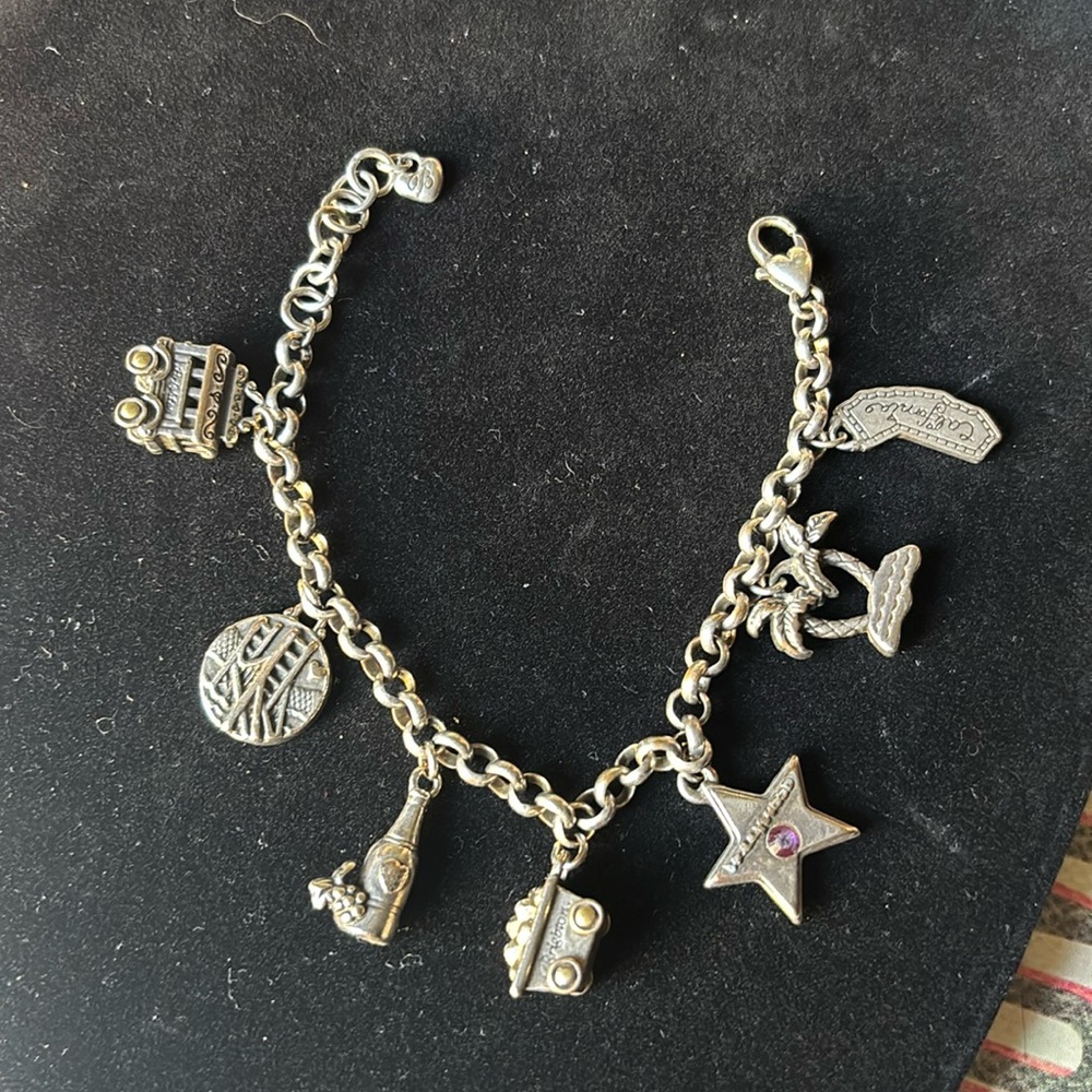 Brighton California State Charm Bracelet